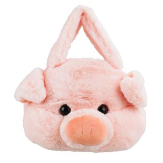 BBL1542S-B-FM | Bolsa Rosto Porco Rosa 15x23cm - Pelúcia