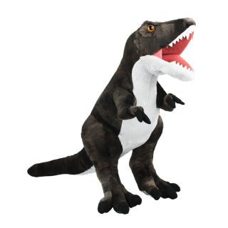 Dinossauro Realista Marrom Tiranossauro Rex 32cm - Pelúcia
