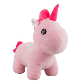 XT9277-22-F | Unicórnio Rosa 24cm - Pelúcia