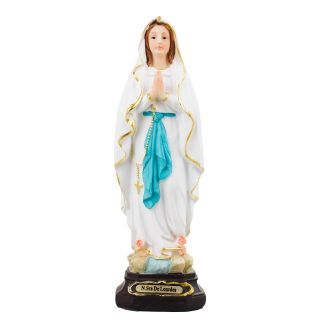 SW12A4196-8-M | Nossa Senhora De Lourdes 19cm - Enfeite Resina