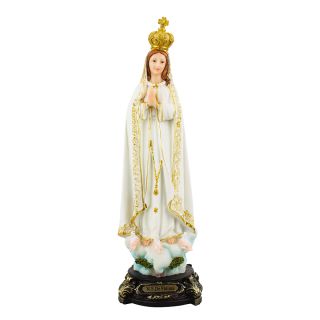SW17SM3052-12-M | Nossa Senhora De Fátima 32.5cm - Enfeite Resina