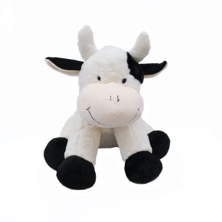 TDF5007CXL-38-F | Vaca Branca Manchas Pretas 44cm - Pelúcia