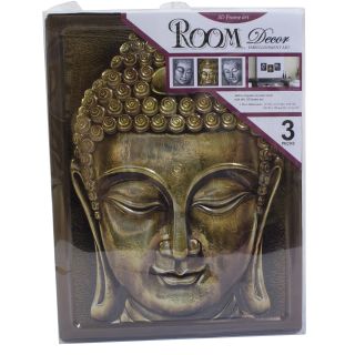 PSA6501-M | Jg Com 3 Adesivos Quadro Buda 38X29cm - Adesivo