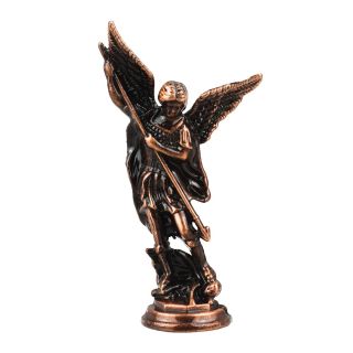 ME0462-M | Arcanjo São Miguel Bronze Uso Carro 8cm