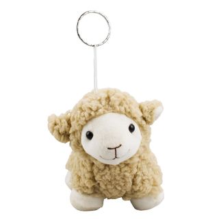 JS-CE200047-FM | Chaveiro Ovelha Bege 18cm - Pelúcia