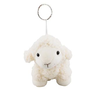 JS-CE200047-FM | Chaveiro Ovelha Branca 18cm - Pelúcia