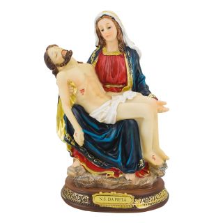 ALJB1942-M | Nossa Senhora Da Pietá 21cm - Enfeite Resina