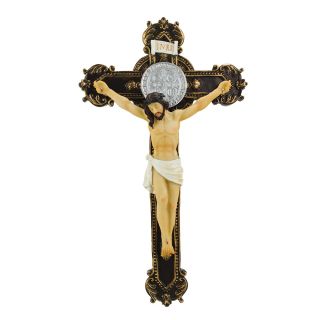 ALJB898KK-15AM-M | Crucifixo Parede 38cm - Enfeite Resina