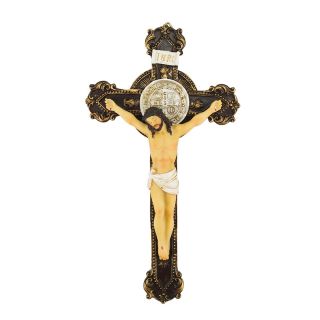 ALJB898KK-12AM-M | Crucifixo Parede 30cm - Enfeite Resina