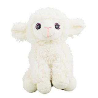 JS-83690-25-F | Ovelha Branca Sentada 23cm - Pelúcia