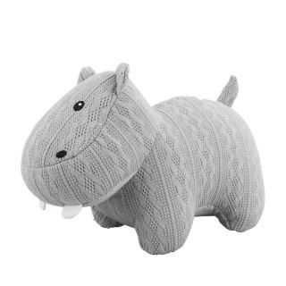 DD-T21153T2-F | Hipopótamo Tecido Cinza 30cm - Pelúcia