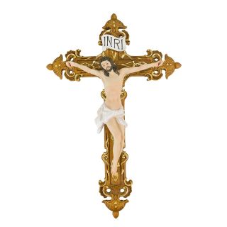YY010865-14-M | Crucifixo 38cm - Enfeite Resina