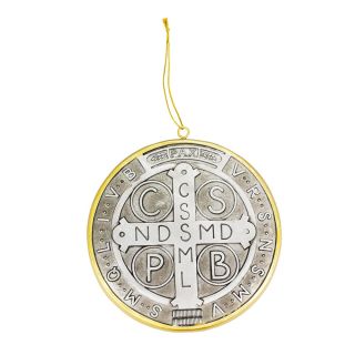 ALJB1300-M | Medalhão São Bento 15x15cm