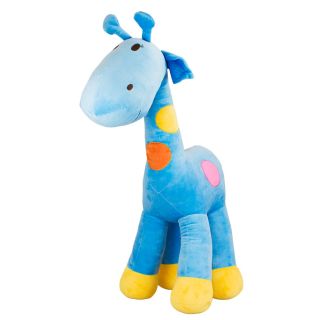 BBL901XXXL-B-F | Girafa Gigante Azul Com Pintas Coloridas 100cm - Pelúcia