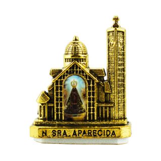 ME0475-M | Catedral Basílica de N.S. Aparecida Dourado Uso Carro 4.5cm