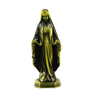 ME0461-M | Nossa Senhora Das Graças Dourada Uso Carro 6.5cm