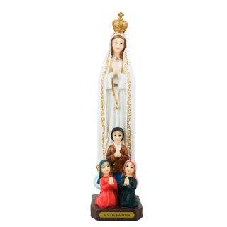 ALJB1941-12BC-M | Nossa Senhora De Fátima 30cm - Enfeite Resina