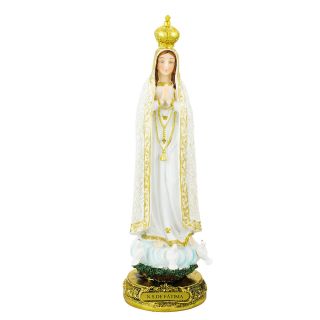 ALJB1824-12BC-M | Nossa Senhora De Fátima 31cm - Enfeite Resina