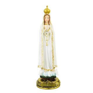 ALJB1824-9BC-M | Nossa Senhora De Fátima 23.5cm - Enfeite Resina