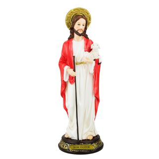 ALJB1677-BC-M | Jesus Bom Pastor 31cm - Enfeite Resina