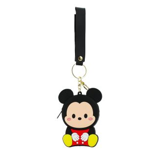 DXD001-TT2-D | Chaveiro Porta Moedas Mickey Silicone Tsum Tsum 11x8.5cm - Disney