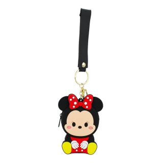 DXD001-TT1-D | Chaveiro Porta Moedas Minnie Silicone Tsum Tsum 11x8.5cm - Disney