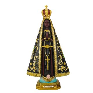 SW12A432-9-M | Nossa Senhora Aparecida 22cm - Enfeite Resina