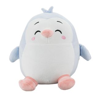 OBN-3454-F | Pinguim Azul Claro Feliz 27cm - Pelúcia