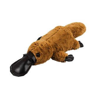 HY-001-F | Ornitorrinco Marrom Deitado 40cm - Pelúcia