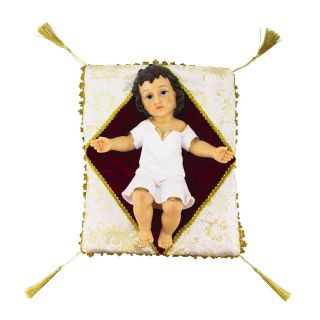 ALJ21C53R2-14A-M | Menino Jesus Na Manjedoura 35cm - Enfeite Resina