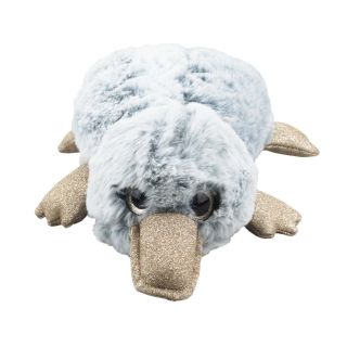 JSQYZS-F | Ornitorrinco Cinza Claro Deitado 26cm - Pelúcia