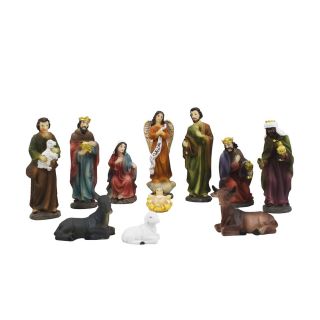 SW12M08300-3.5-M | Presépio Com 11 Peças 8.5cm - Enfeite Resina