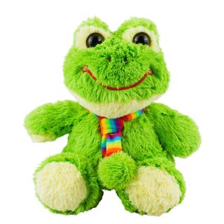 BBL400S-F | Sapo Sentado Cachecol Arco-Íris 23cm - Pelúcia