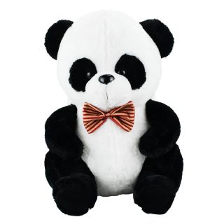 BBL1591-38-F | Urso Panda Sentado Gravata Borboleta 38cm - Pelúcia