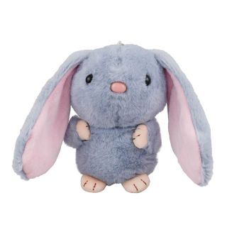 YWBL-003-FM(CINZA) | Chaveiro Coelho Cinza Orelhudo 13cm - Pelúcia