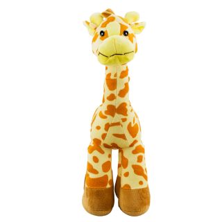 BBL395S-F | Girafa Amarela Em Pé 34cm - Pelúcia