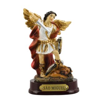 ALJE49-3B-M | São Miguel 9cm - Enfeite Resina