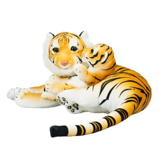 BH-26HU50BR-F | Tigre Mãe Filhote Realista 47cm - Pelúcia