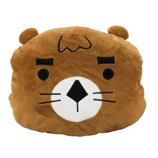 BBL1502-E-F | Almofada Apoio Mão Rosto Lontra Marrom 27x30cm - Pelúcia