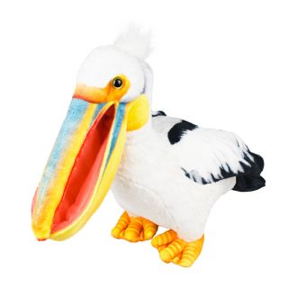 BH-29NIAO28WH-F | Pelicano Realista 37cm - Pelúcia