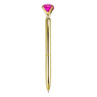 Caneta Roller Pen Dourado Diamante Pink 1mm - Projeto Kiwi