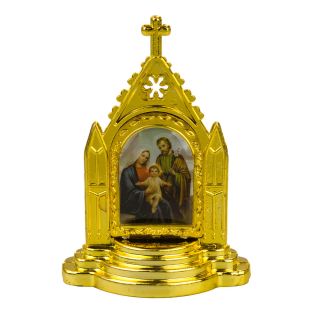 ME0422-M | Altar Dourado Sagrada Família Uso Carro 6.5cm
