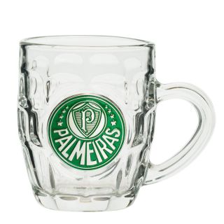 Caneca Vidro Brasão 310ml - Palmeiras