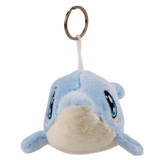DD-T21049T-FM(AZUL) | Chaveiro Golfinho 19cm - Pelúcia