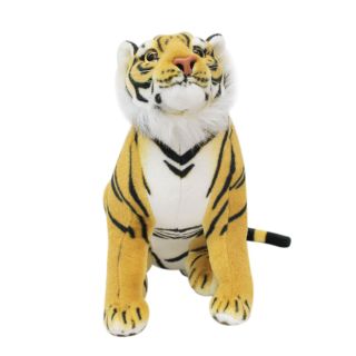 HD40BR-F | Tigre Sentado Realista 31cm - Pelúcia