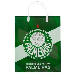 Sacola De Presentes Cores Time 33x9x27cm - Palmeiras