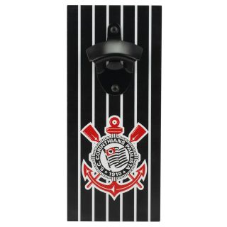RE160-1-B | Abridor Garrafas Ímã Geladeira 25x11cm - Corinthians
