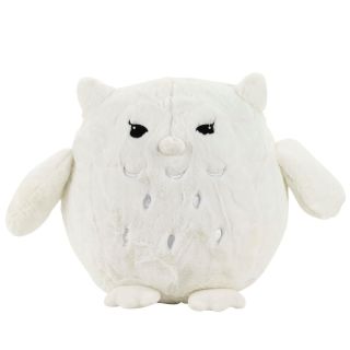 BBL1512S-B-F | Coruja Branca Olhos Charmosos 19cm - Pelúcia