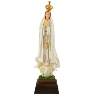 ALJB1705W-20-M | Nossa Senhora De Fátima 49.5cm - Enfeite Resina