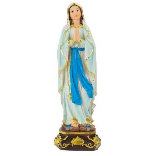 ALJ21B376I-9-M | Nossa Senhora De Lourdes 23cm - Enfeite Resina